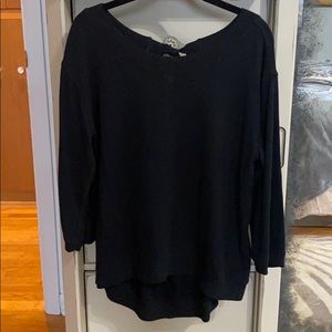 Stem Black Sweater Top